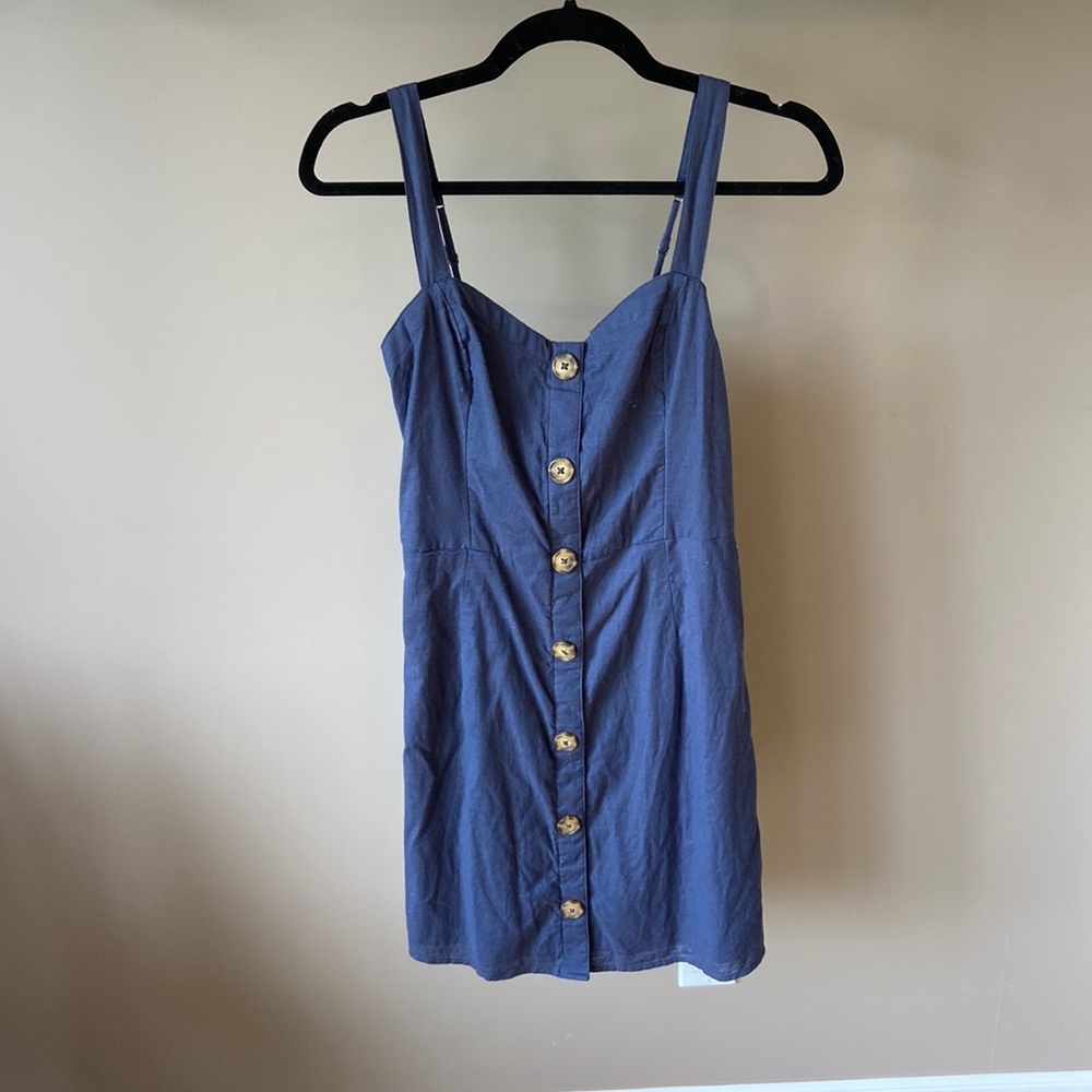 Abercrombie&Fitch button down navy dress size medium